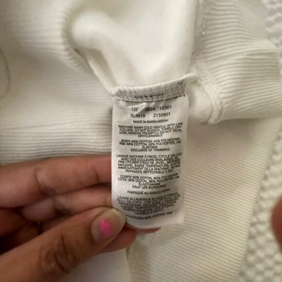 NWT Columbia Women's White Aldermore Crewneck Long Sleeves Sweatshirt Size M - Picture 5 of 11